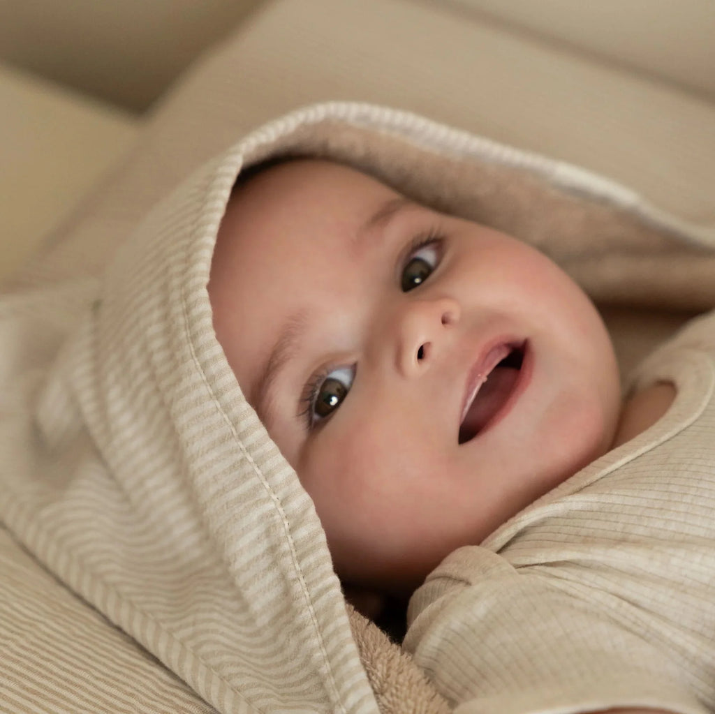 Badcape - Beige - 75 x 75 - Newborn Naturals - Baby Bunny