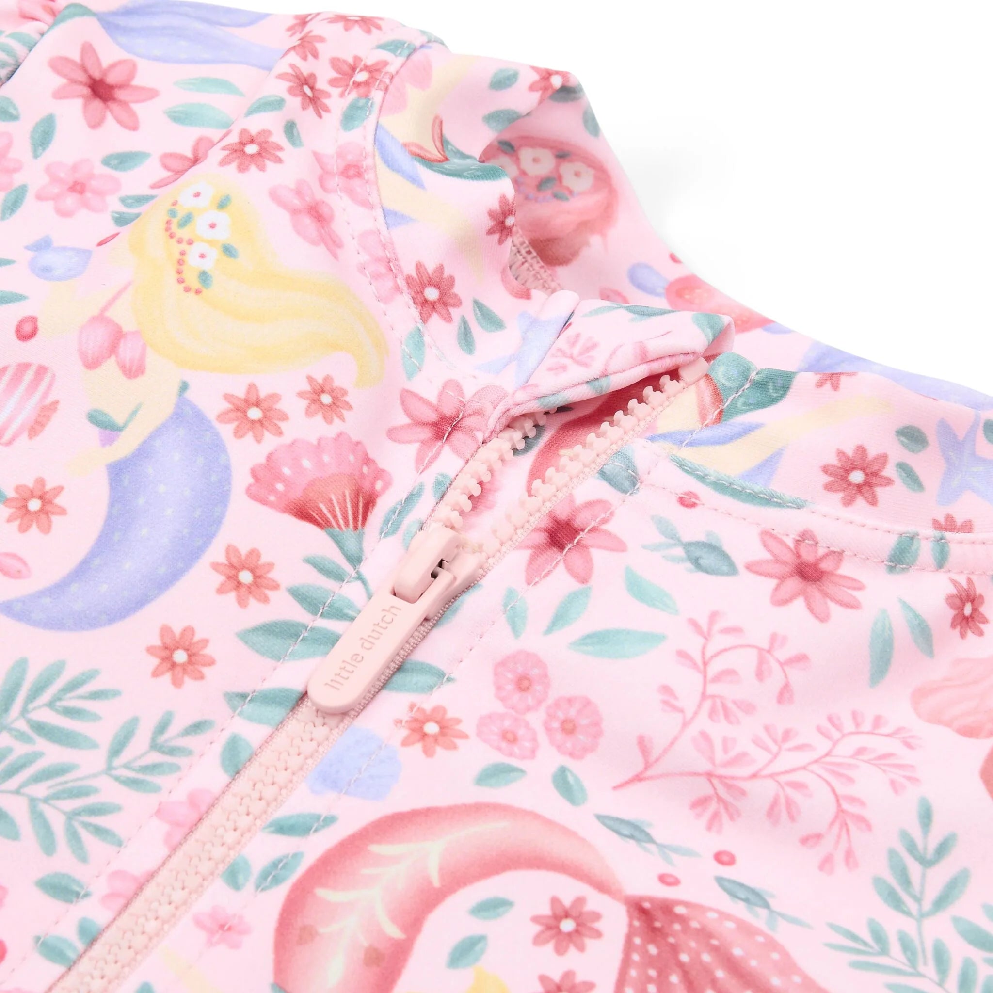 Zwempak korte mouw - Roze - Dreamy Mermaid