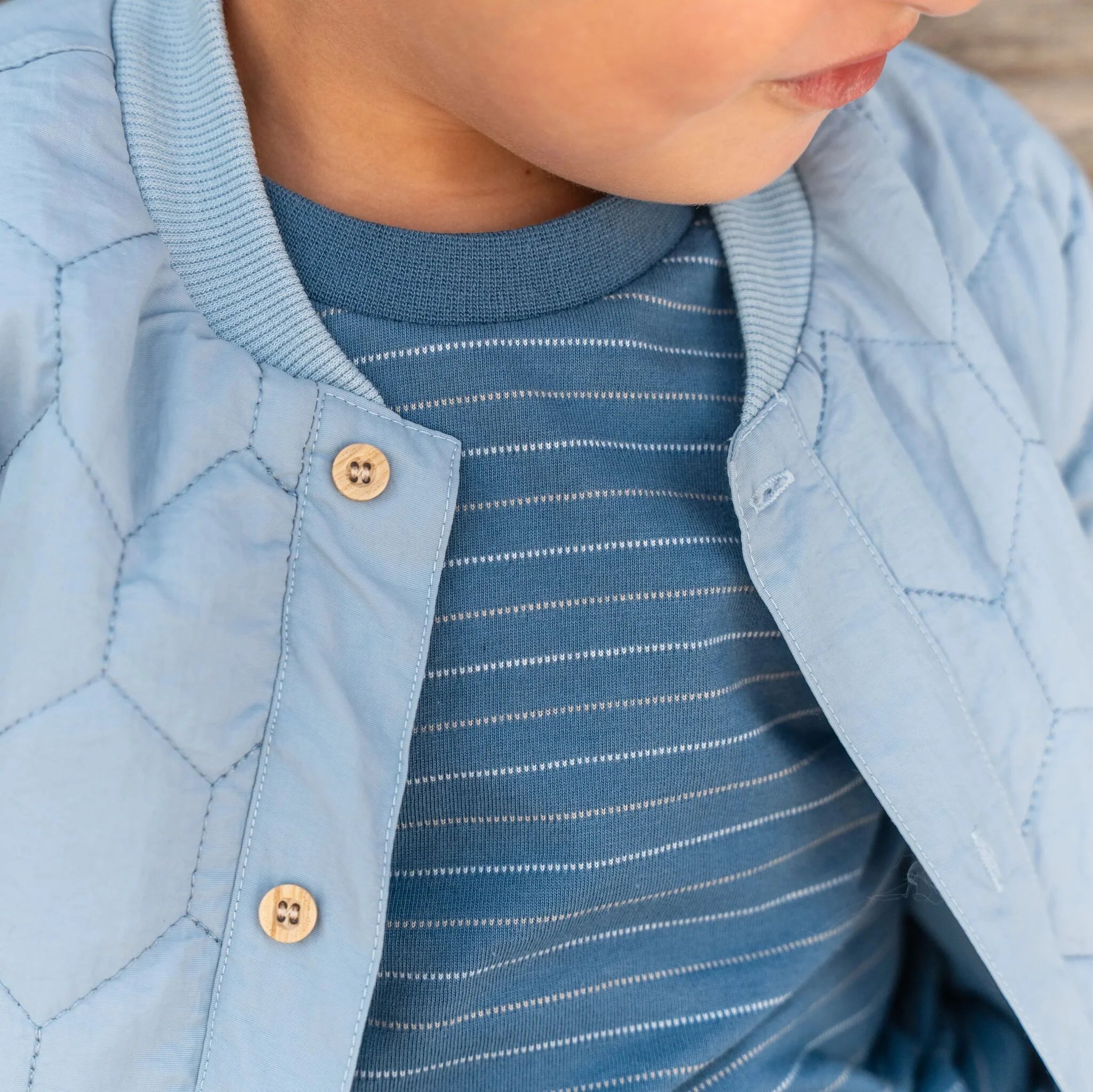 Shirt korte mouw - Blauw - Indigo Stripe