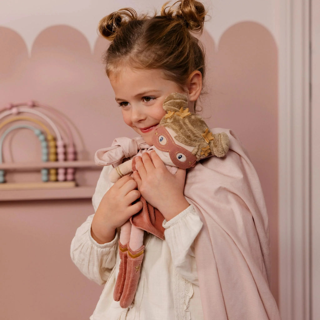 Knuffelpop Superheld Rosa - 35 cm