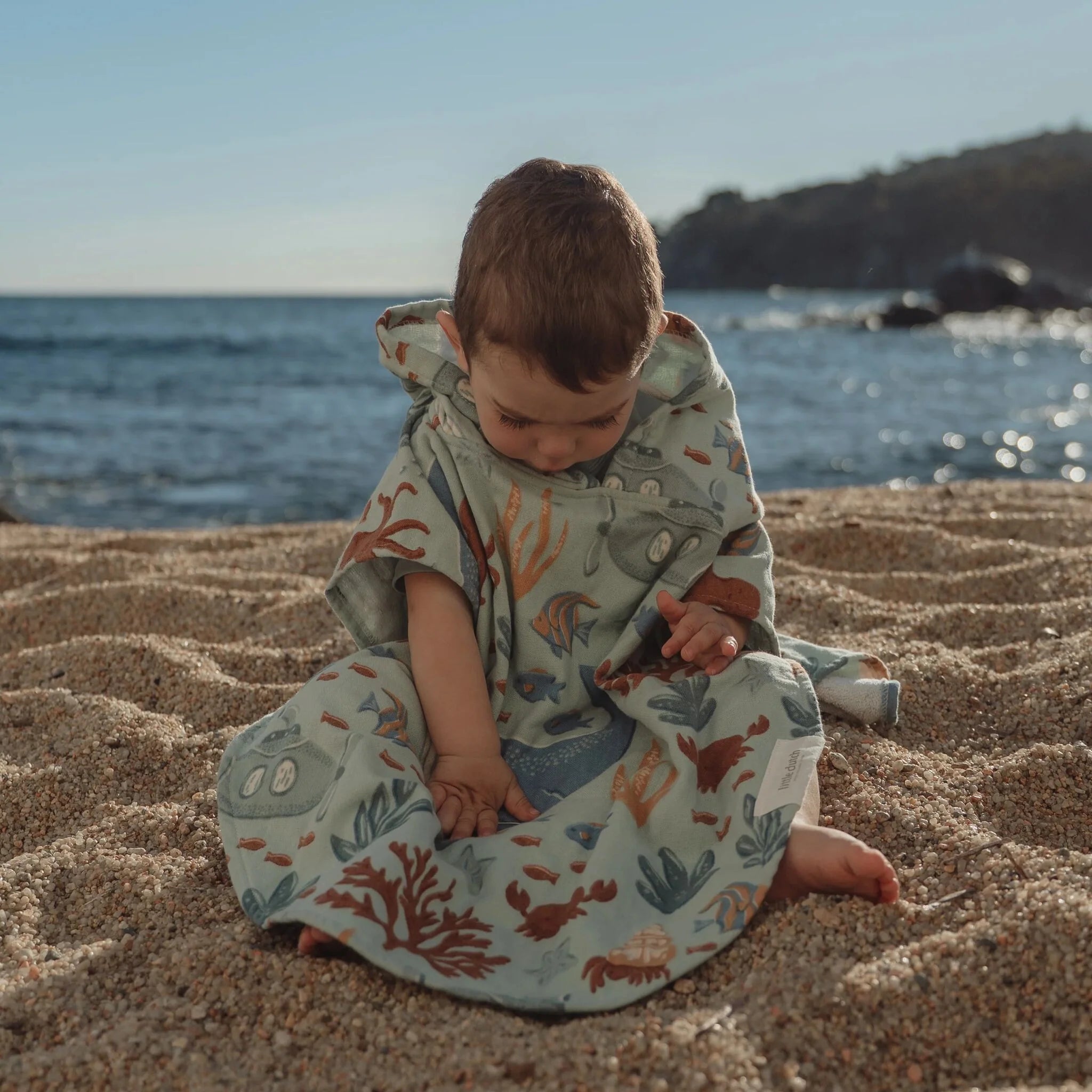 Badponcho - Groen - Ocean Friends