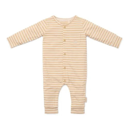 Eendelige pyjama - Zand - Gestreept