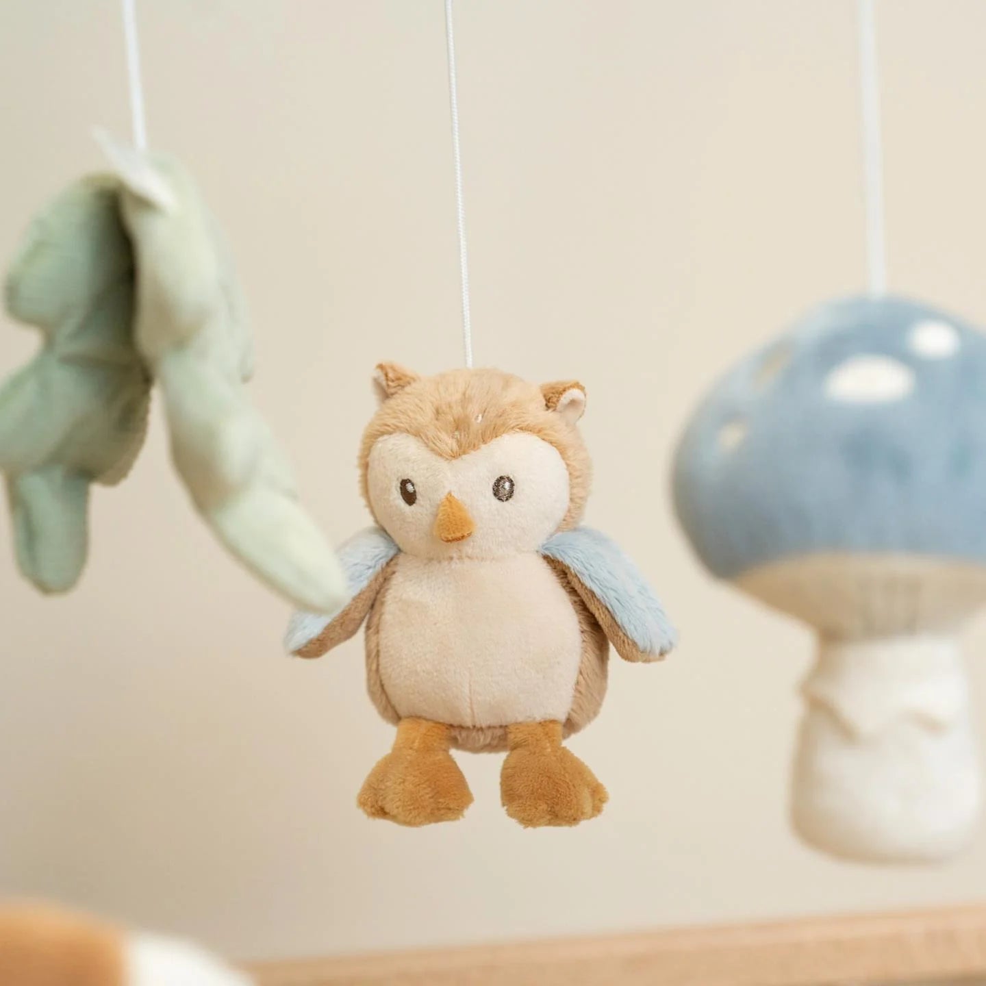 Houten Muziekmobiel - Blauw - Forest Friends
