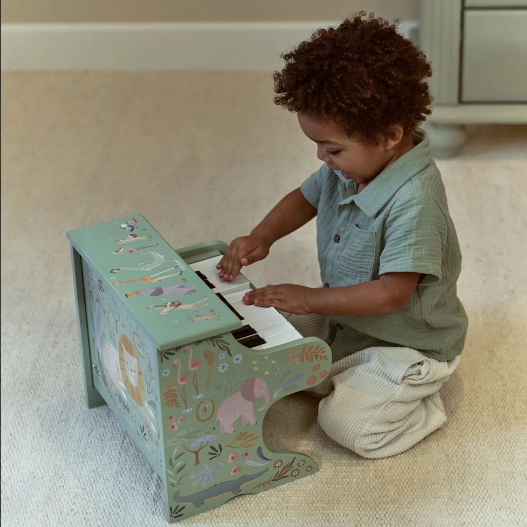 Houten piano - Groen -  Safari Friends