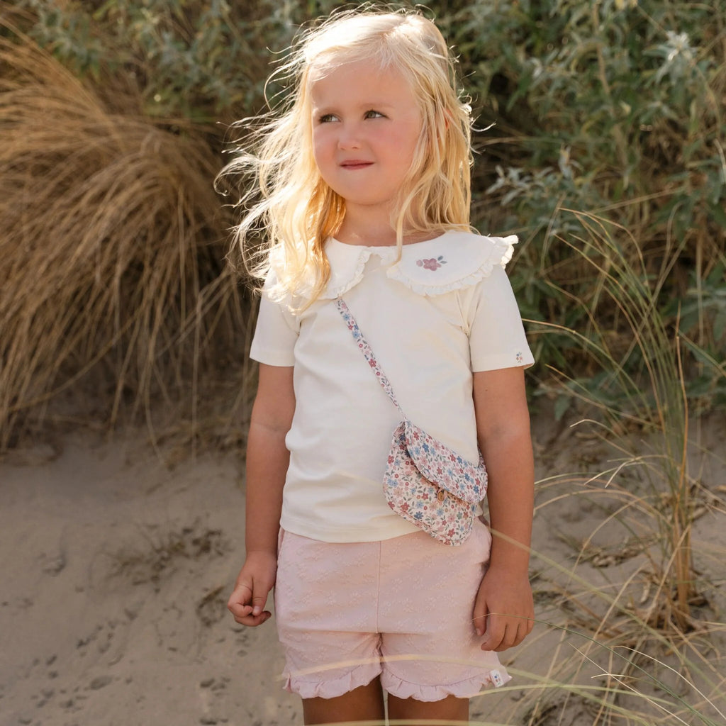 Shirt korte mouw met kraag - Wit