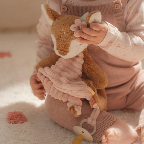 Knuffeldoekje knuffel Hert - Roze - Fairy Garden