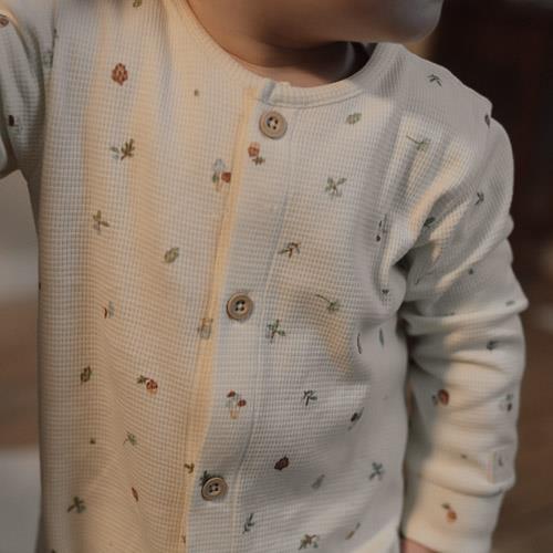 Eendelige pyjama - Wit - Forest Friends - Forest Treasures