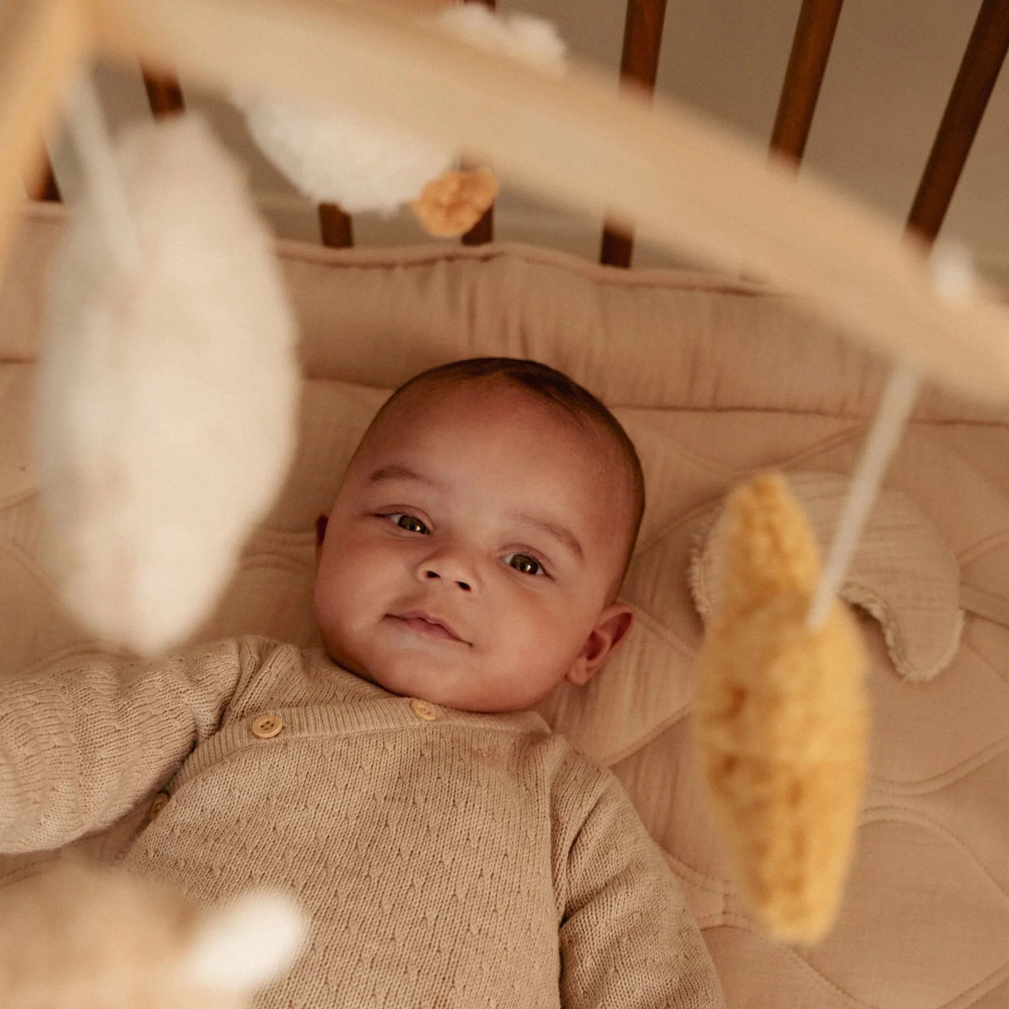 Houten muziekmobiel - Beige - Newborn Naturals