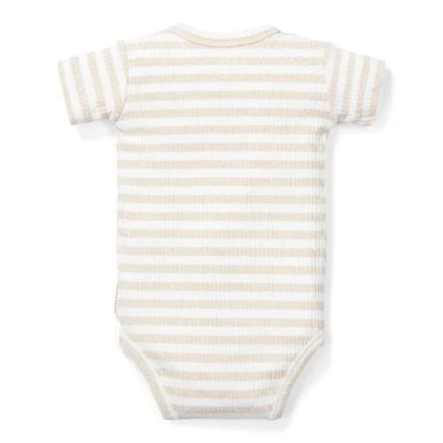 Romper korte mouw - Zand - Newborn Naturals