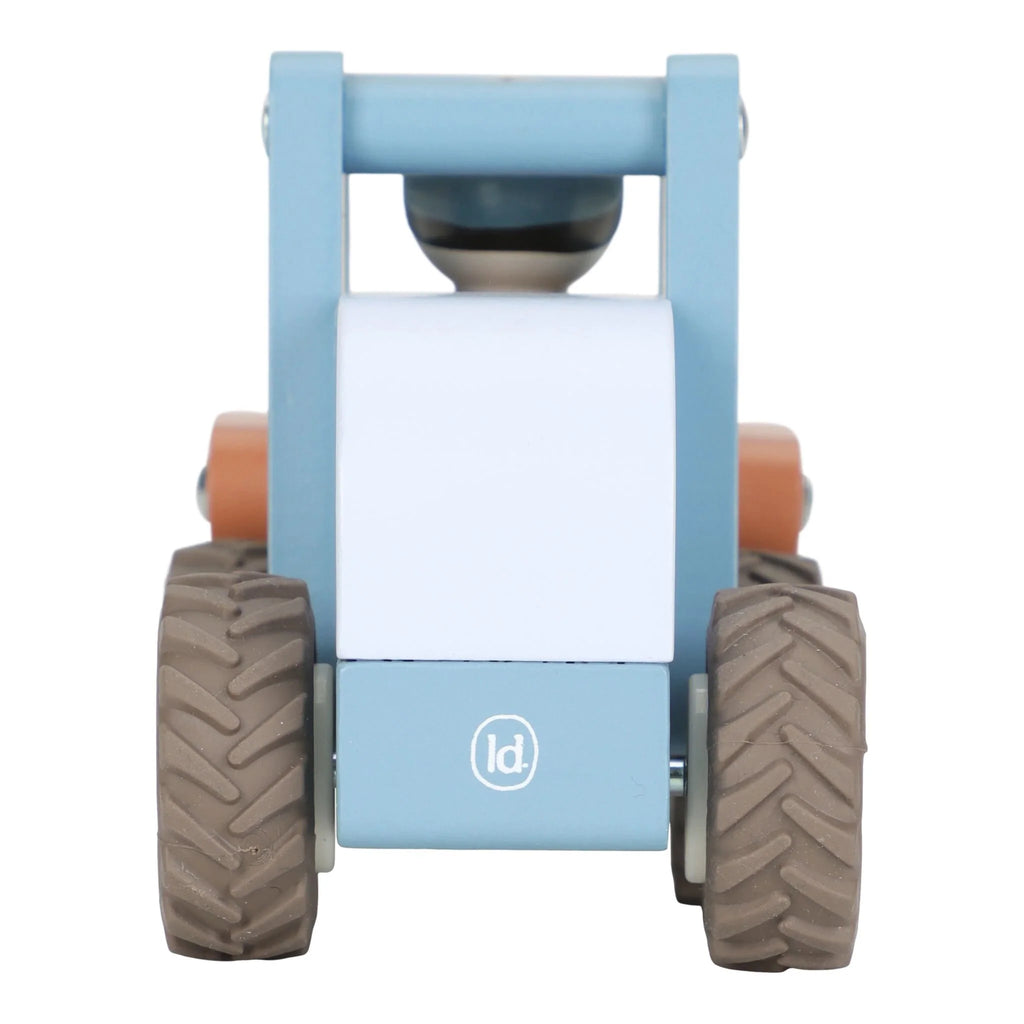 Houten bulldozer – Blauw – Essentials