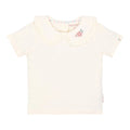 Shirt korte mouw met kraag - Wit