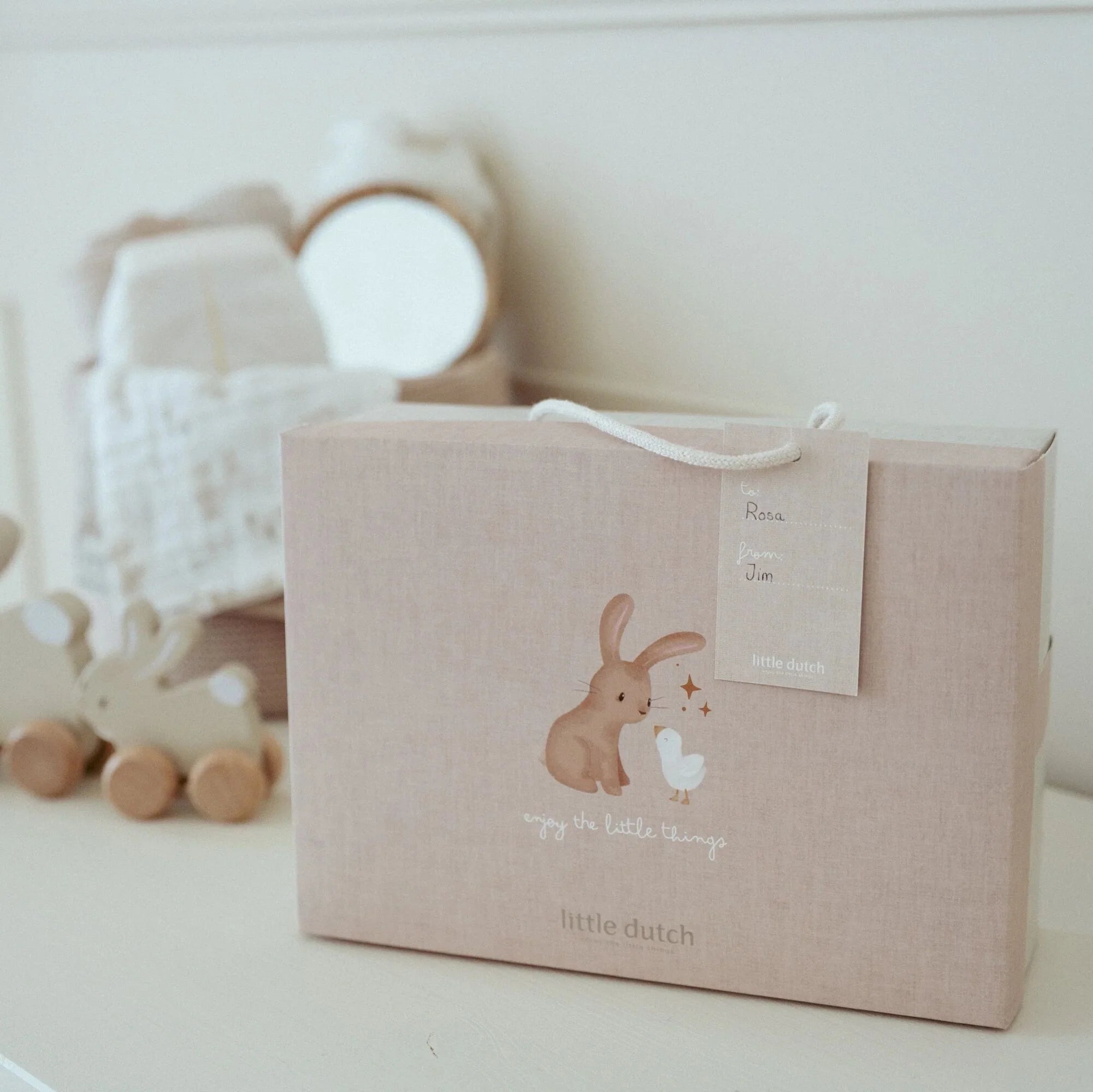 Kraamcadeau kleding set - Beige