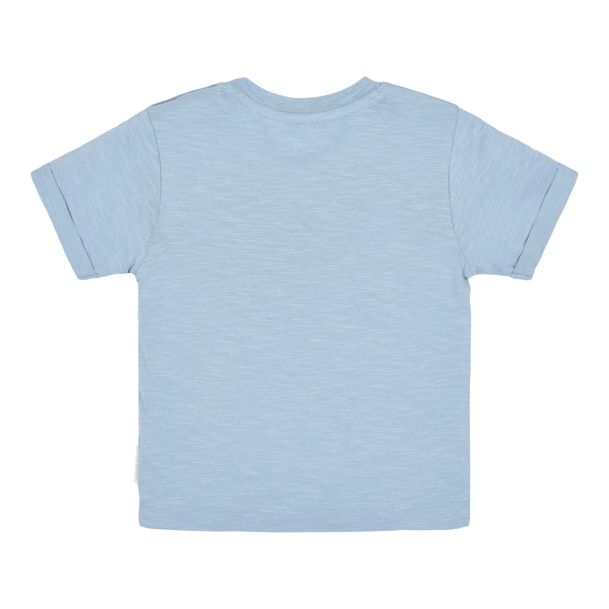 Shirt korte mouw print - Blauw