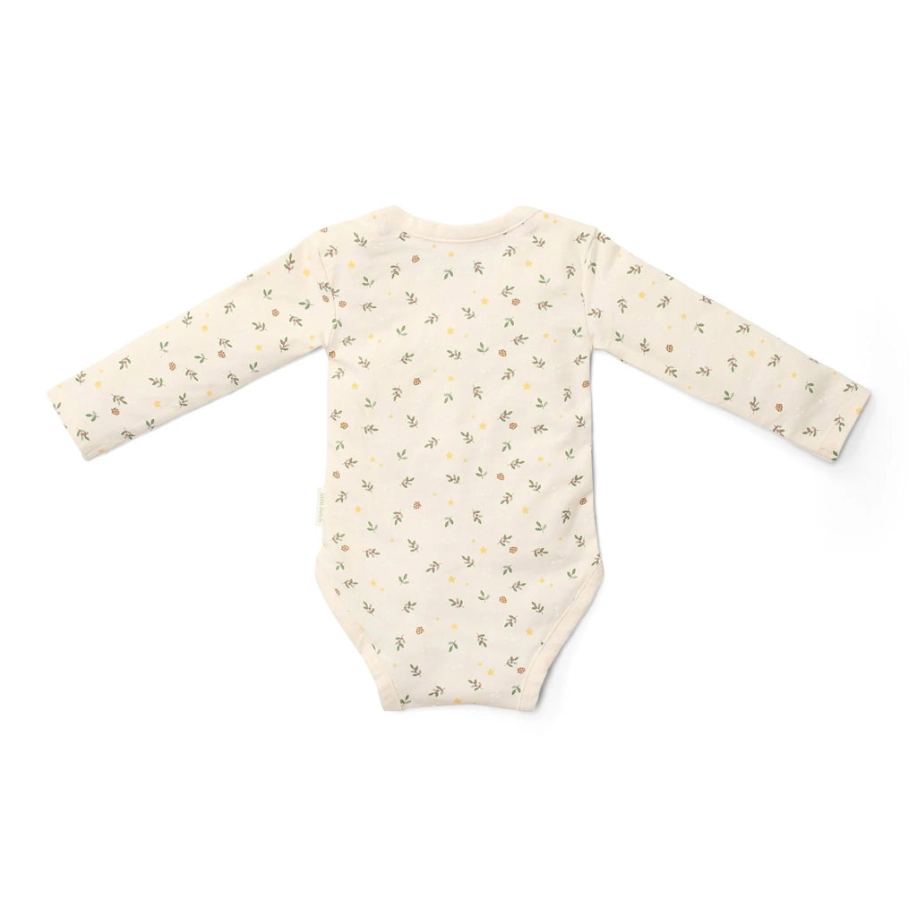 2-pack kerst romper lange mouw – Beige