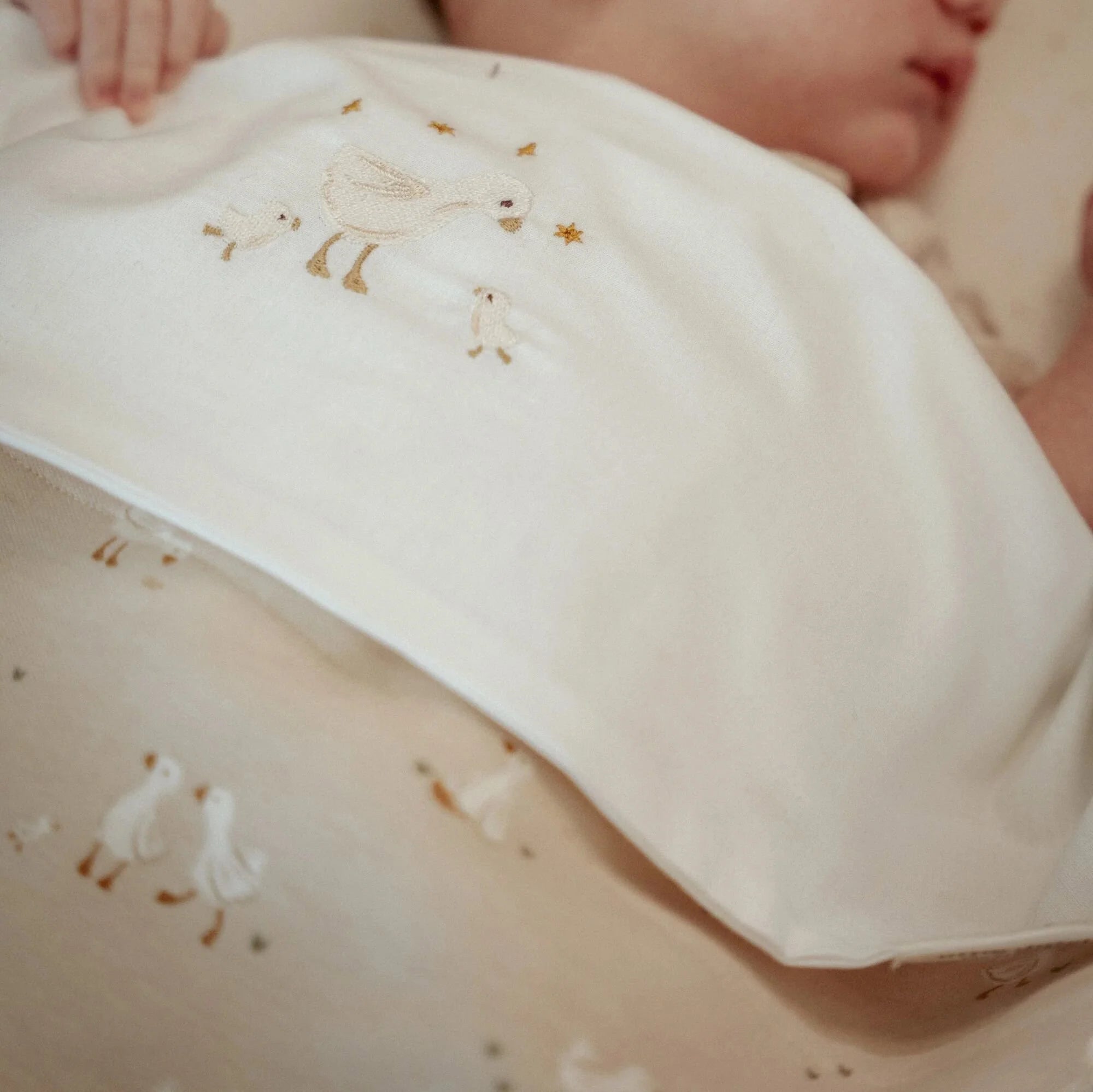 Wiegdeken - Fleece - Beige - Newborn Naturals - Little Goose