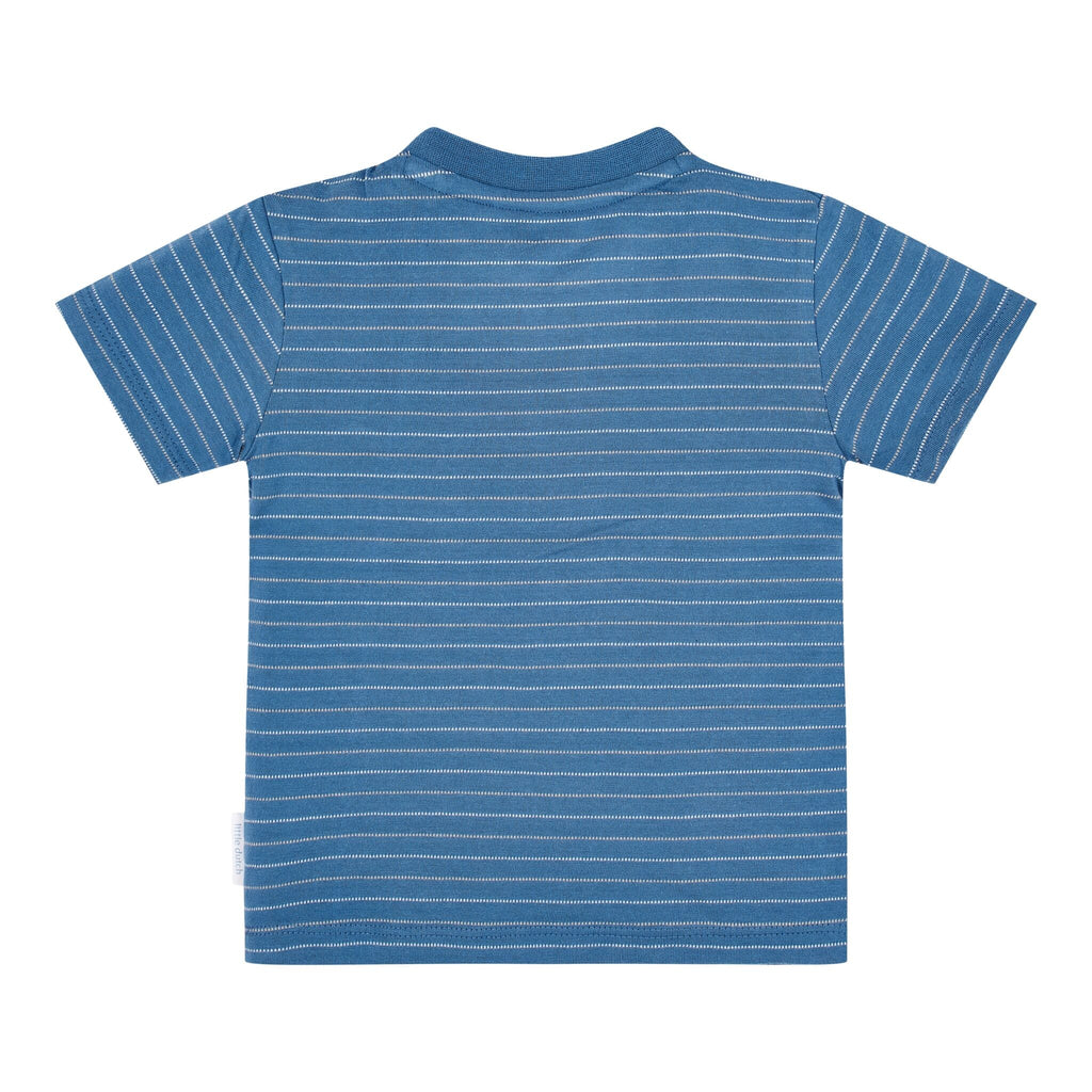 Shirt korte mouw - Blauw - Indigo Stripe