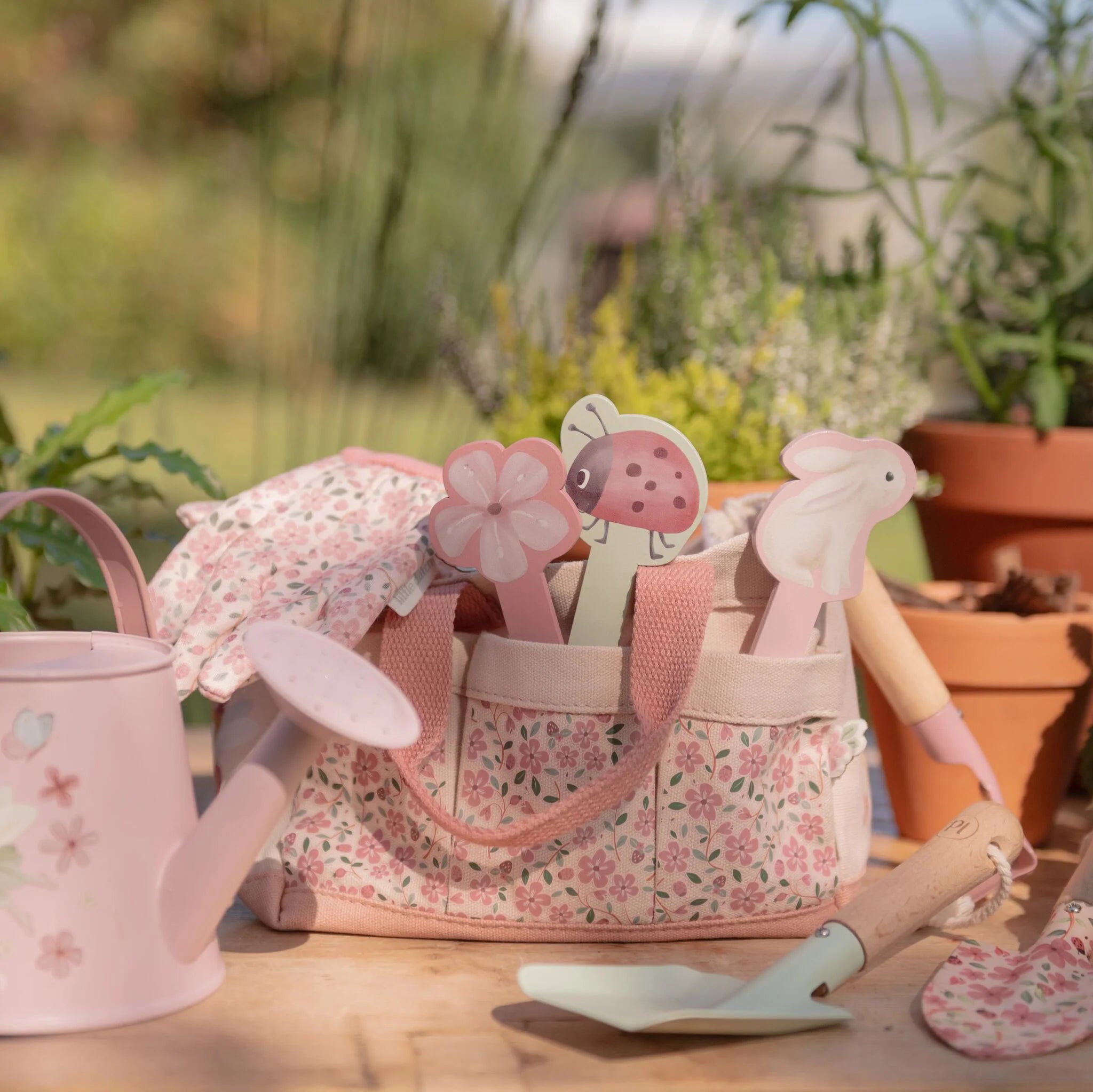 Tuin cadeauset - 10-delig - Roze