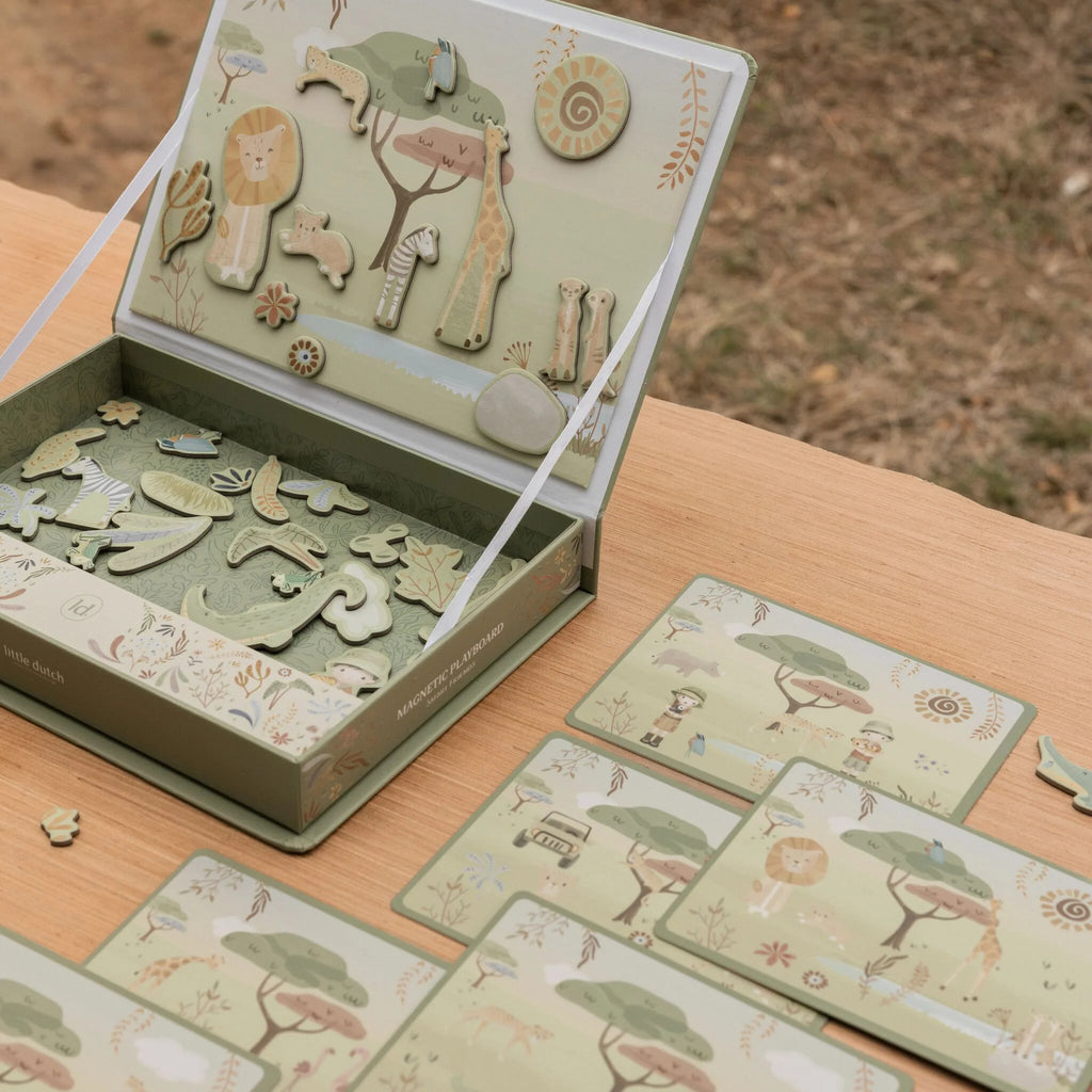 Magnetisch speelbord Safari dieren