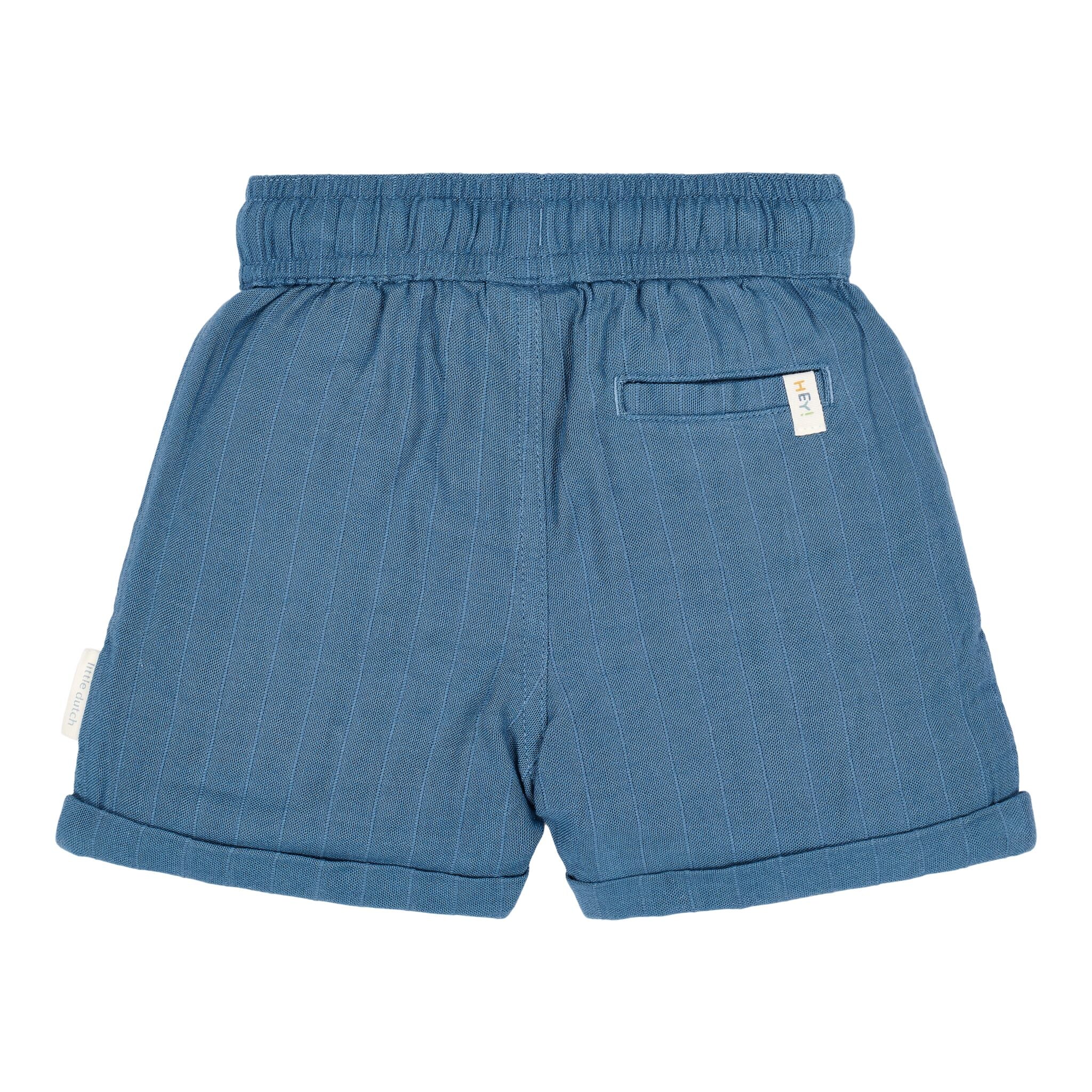 Korte broek linnen - Blauw