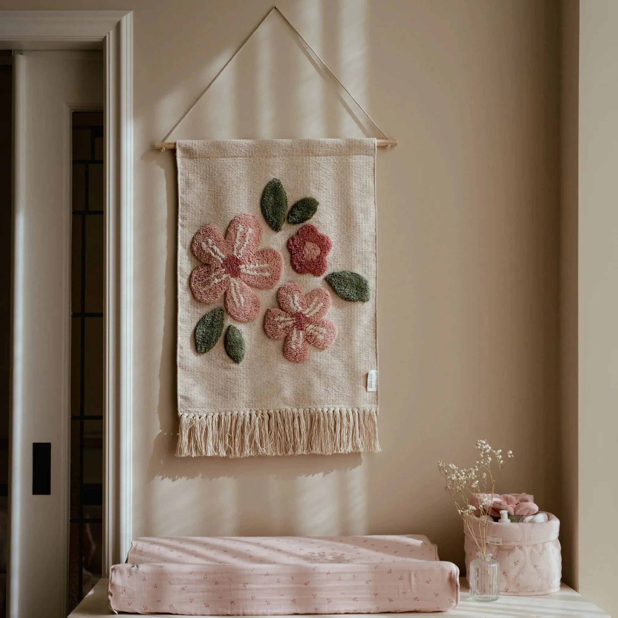 Wandkleed bloem - Wit - Fairy Garden