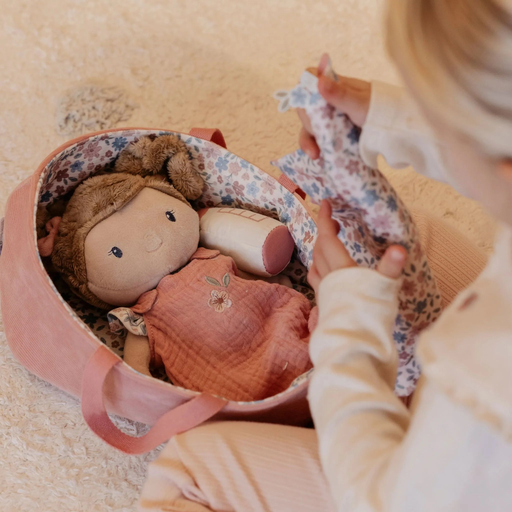 Knuffel babypop Rosa - 30 cm