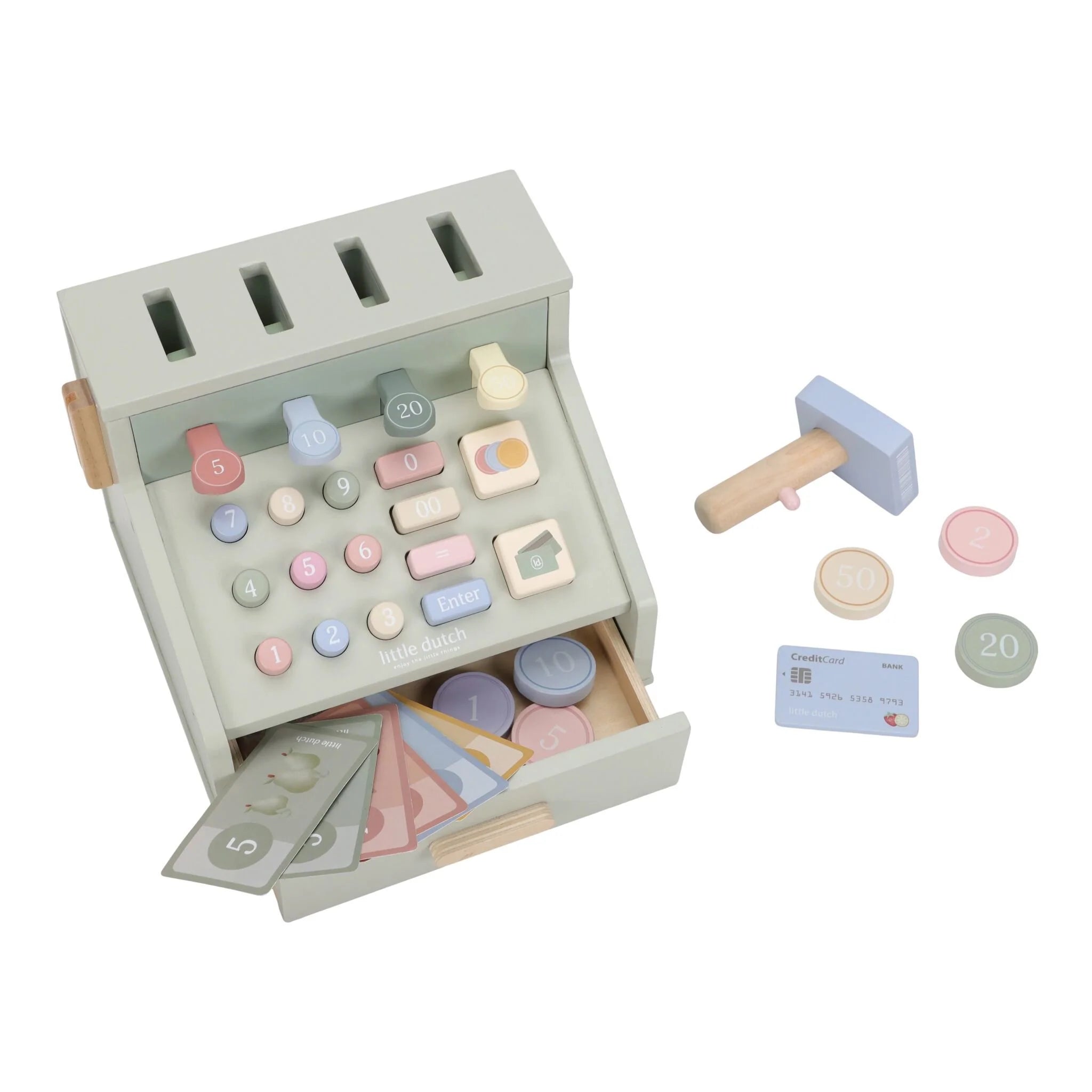 Houten kassa - Groen – Essentials