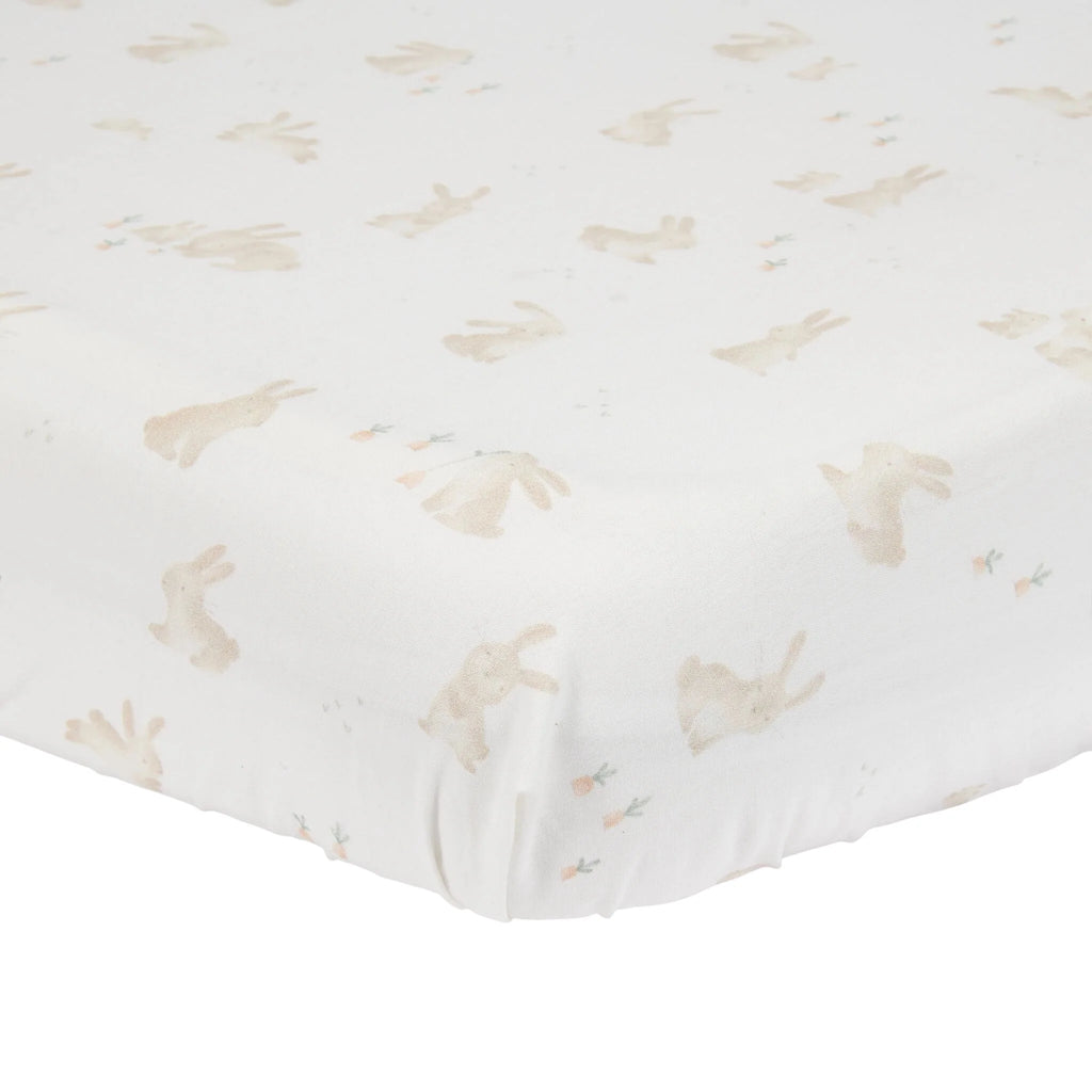 Hoeslaken Wieg – Wit – Baby Bunny