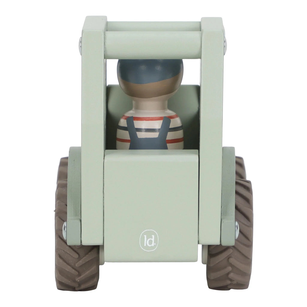 Houten tractor - Groen