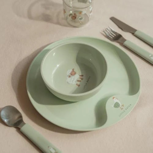 Set kinderservies - Groen - Little Farm