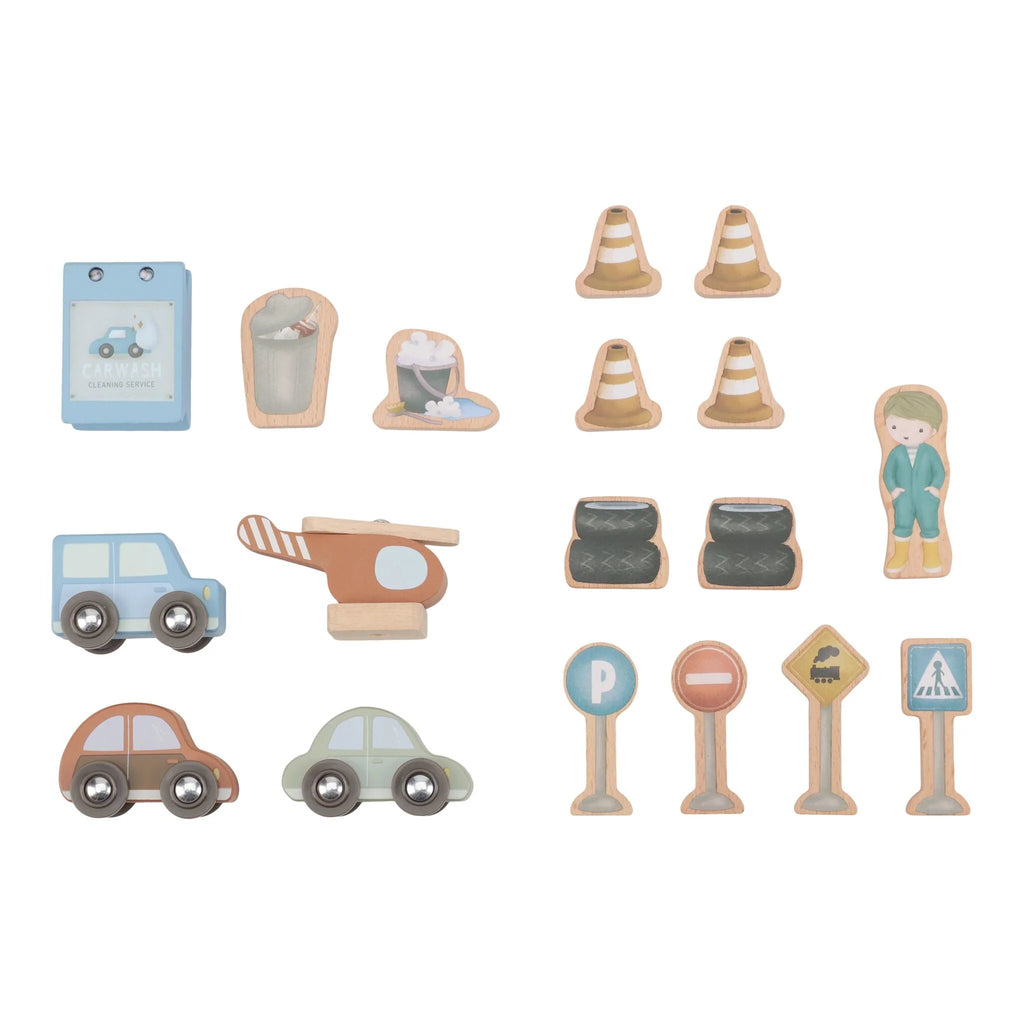 Houten parkeergarage – Blauw – Essentials