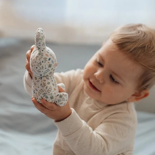 nijntje knuffel all-over print 15 cm - Blauw - Lucky Leaves