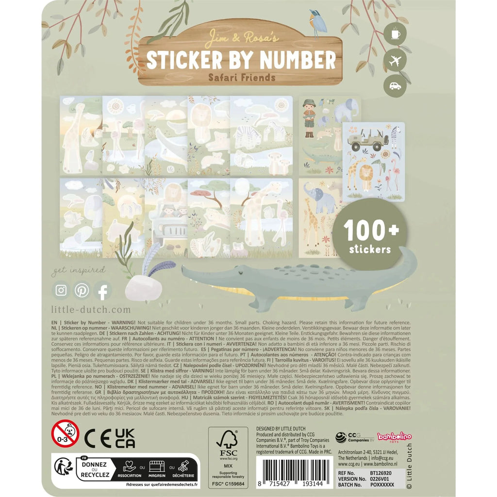 Stickerboek op nummer - Jim