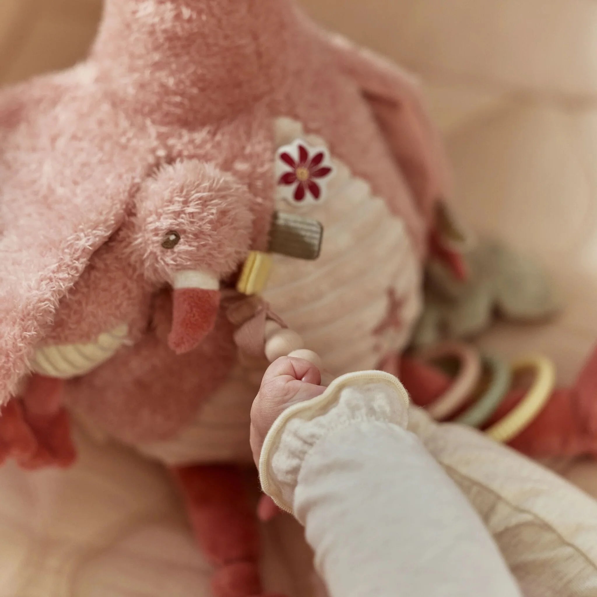 Activiteitenknuffel Flamingo - Roze