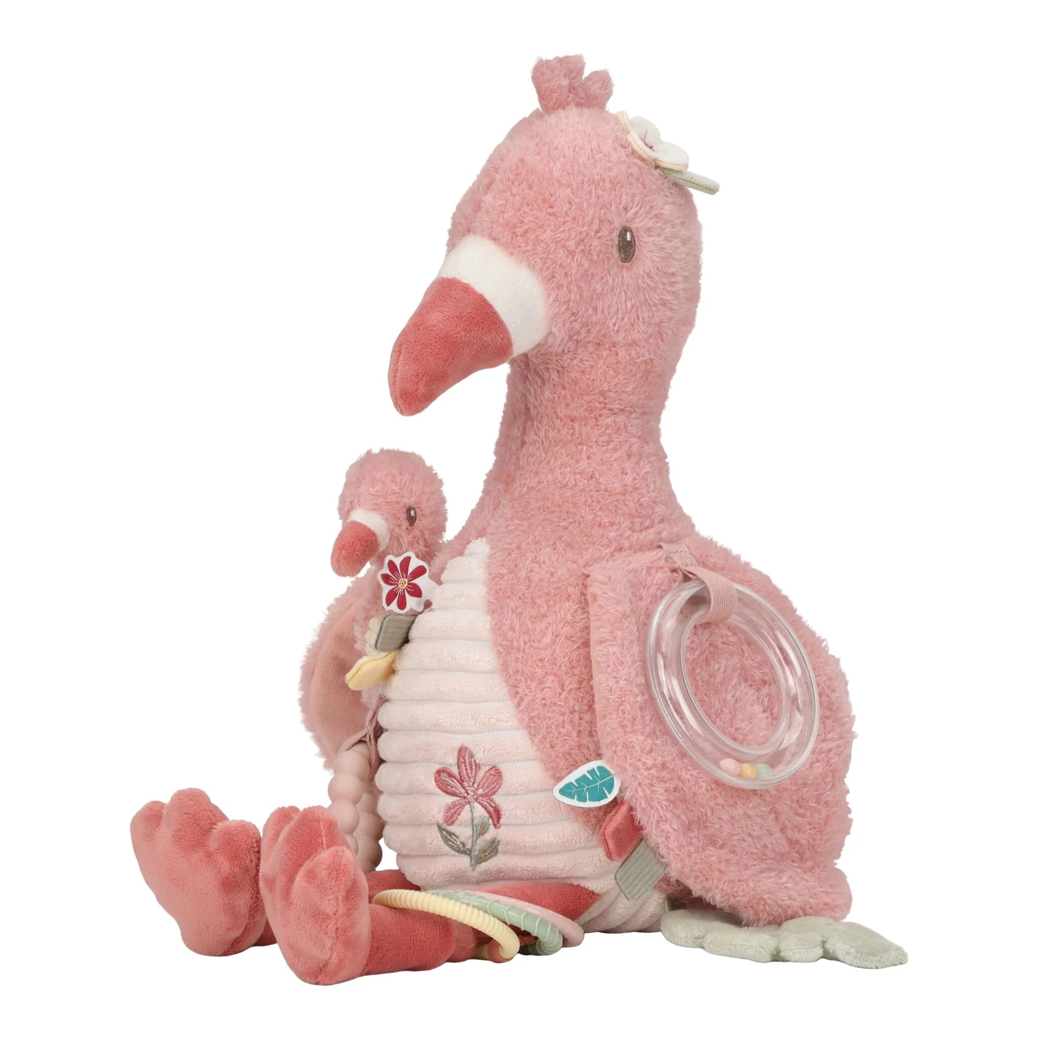 Activiteitenknuffel Flamingo - Roze