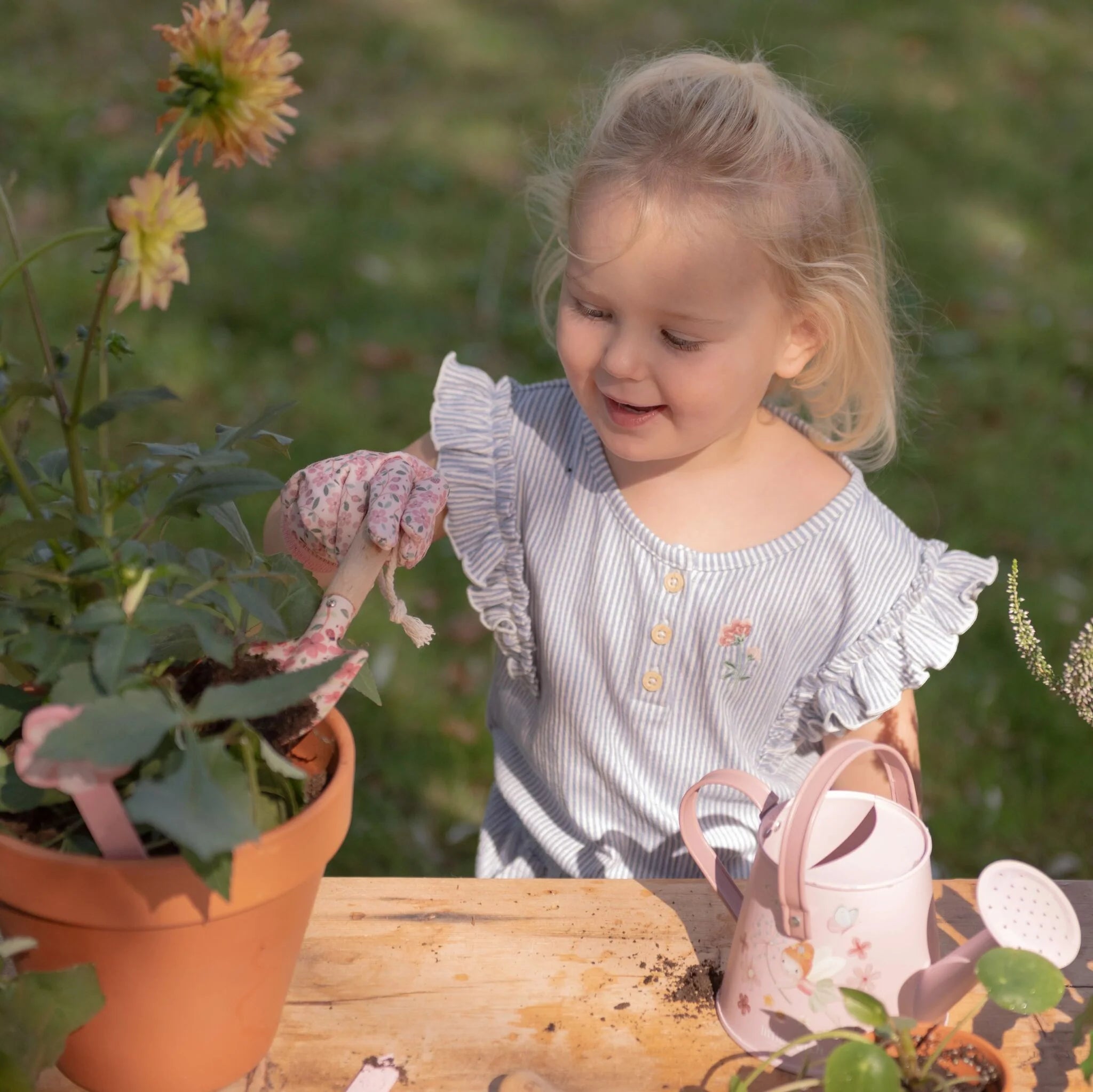 Tuin cadeauset - 10-delig - Roze