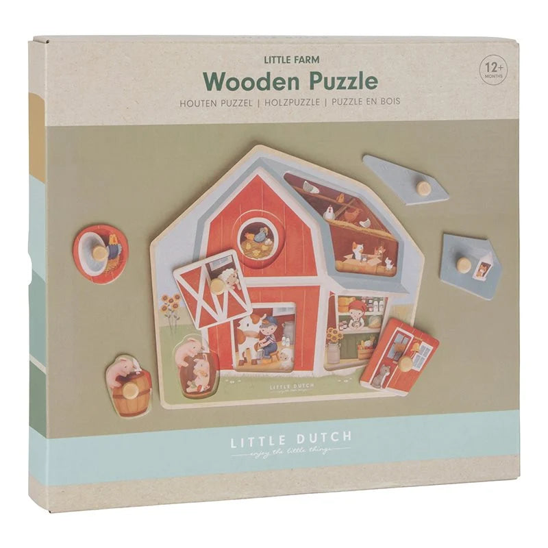 Houten puzzel Little Farm