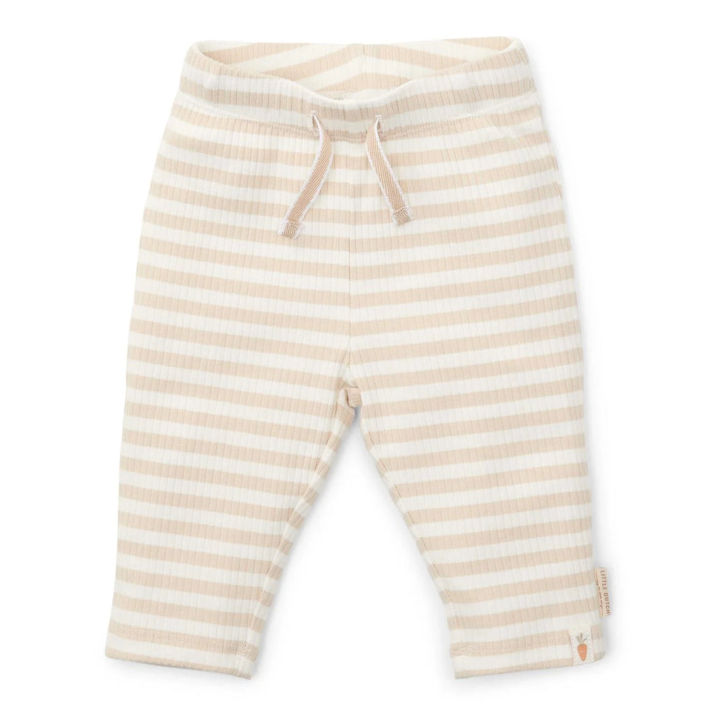 Broek - Zand - Newborn Naturals - Gestreept