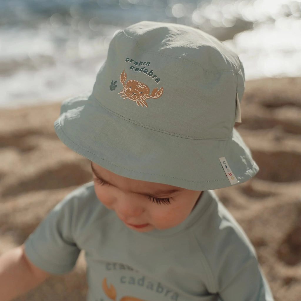 Bucket hat - Groen - Ocean Surf Stripes