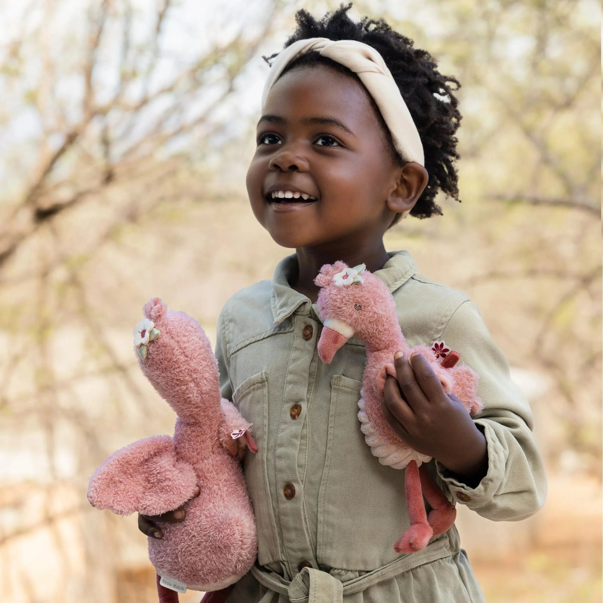 Knuffel Flamingo - Roze - 17 cm