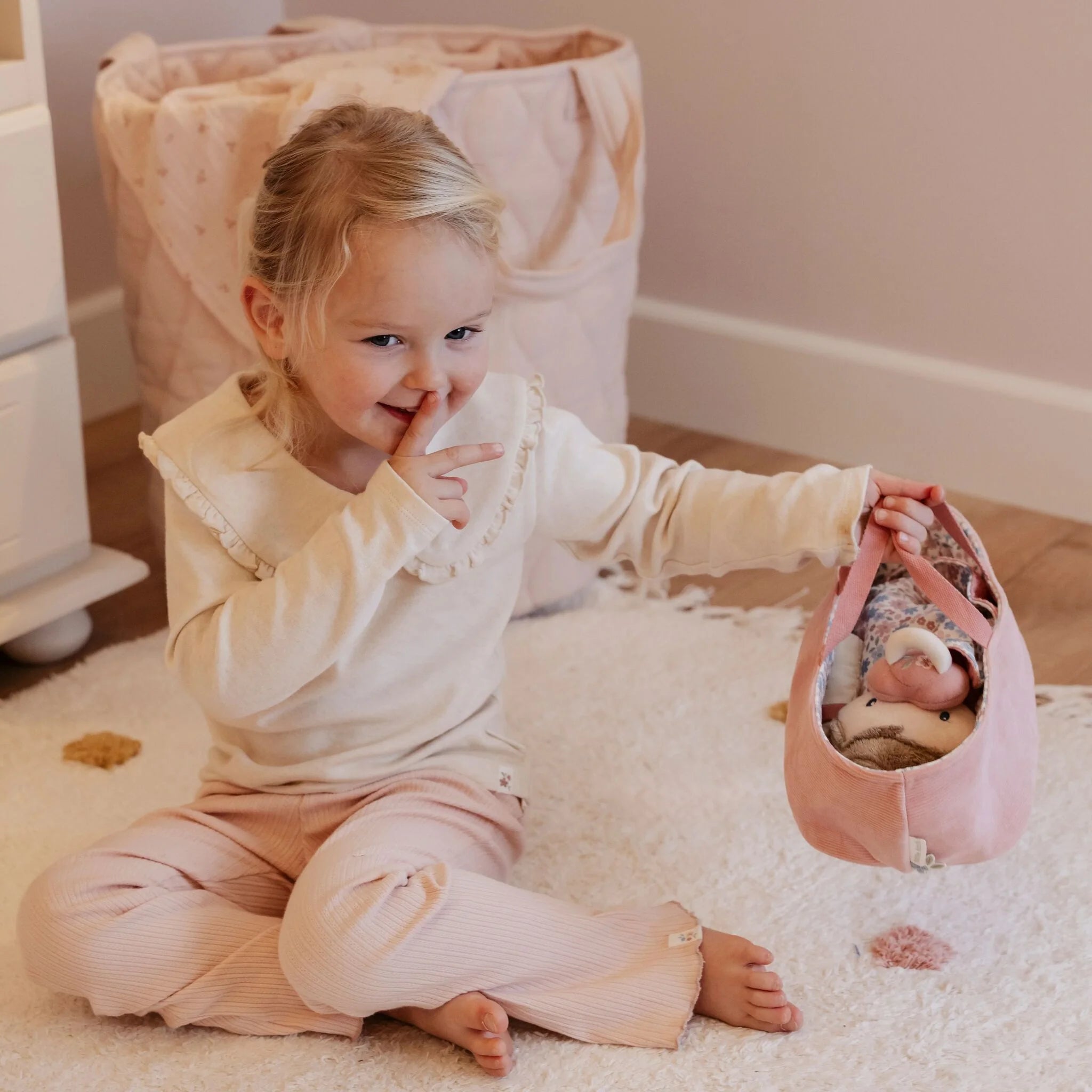 Knuffel babypop Rosa - 30 cm