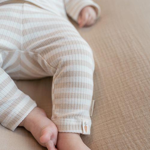 Broek - Zand - Newborn Naturals - Gestreept