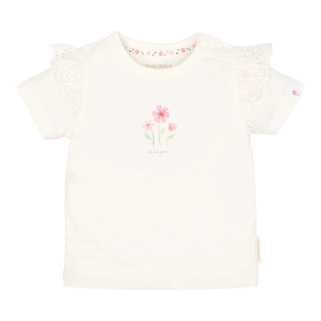 Shirt korte mouw - Wit - Bloemen