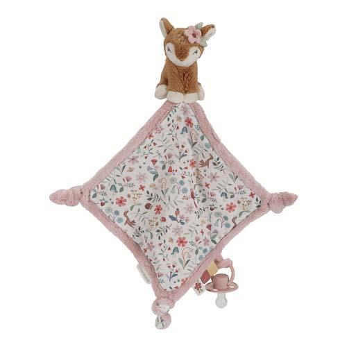 Knuffeldoekje print Hert - Roze - Fairy Garden
