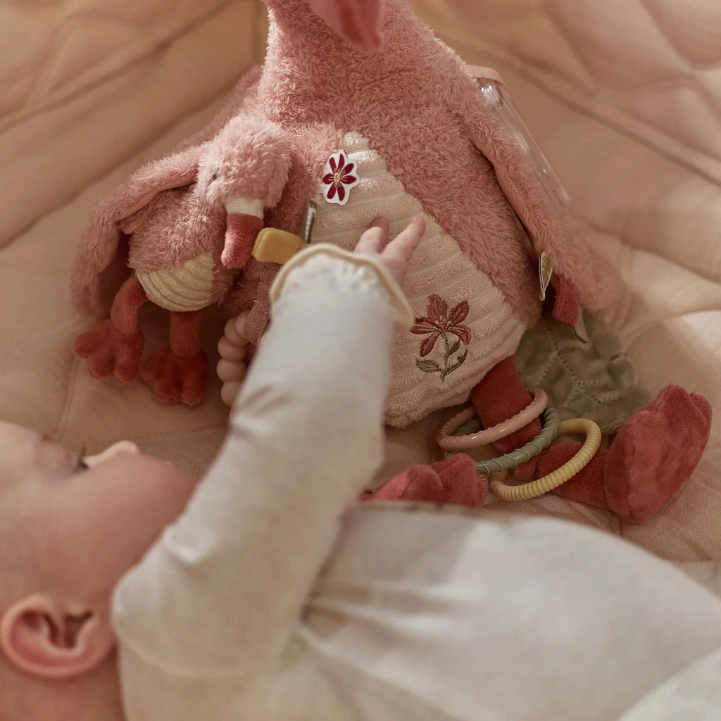 Activiteitenknuffel Flamingo - Roze