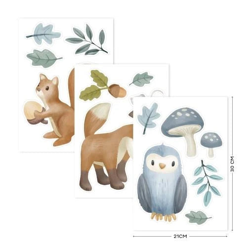 Muurstickers - Meerkleurig - Forest Friends
