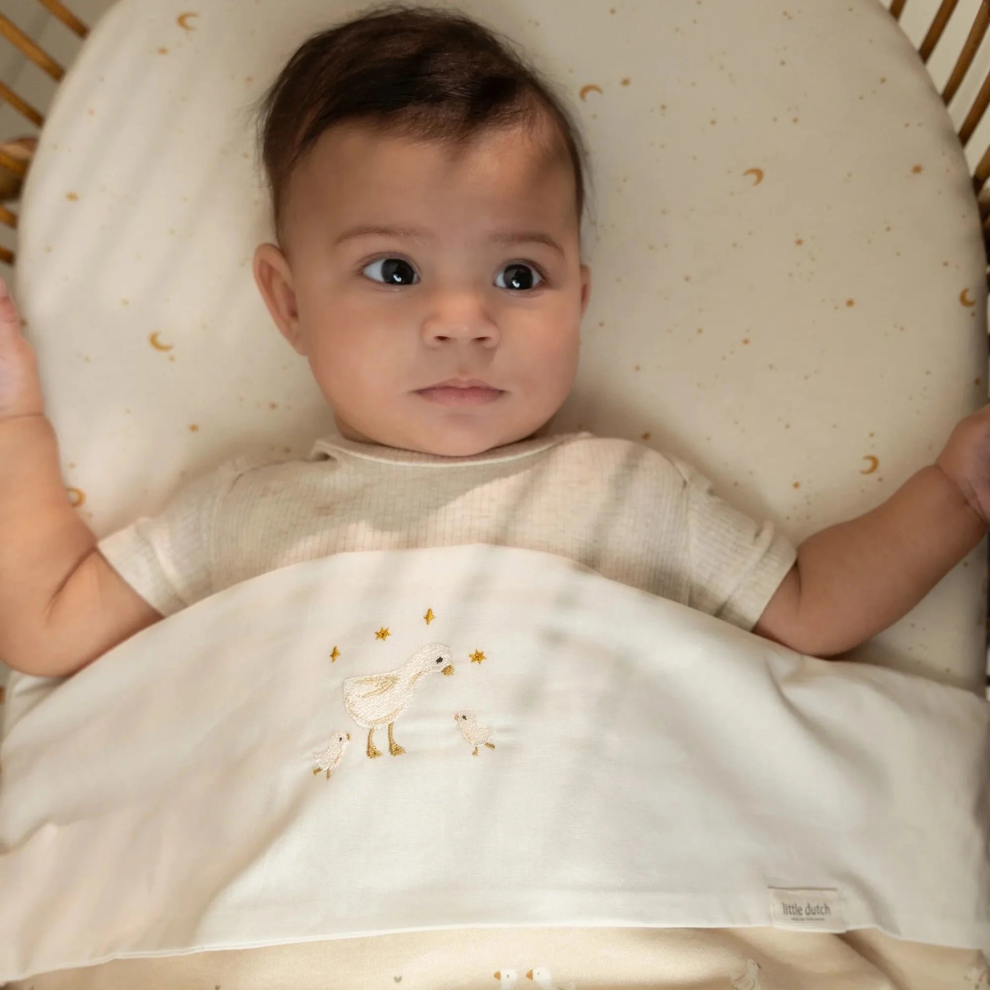 Ledikantlaken - Wit - Newborn Naturals - Little Goose