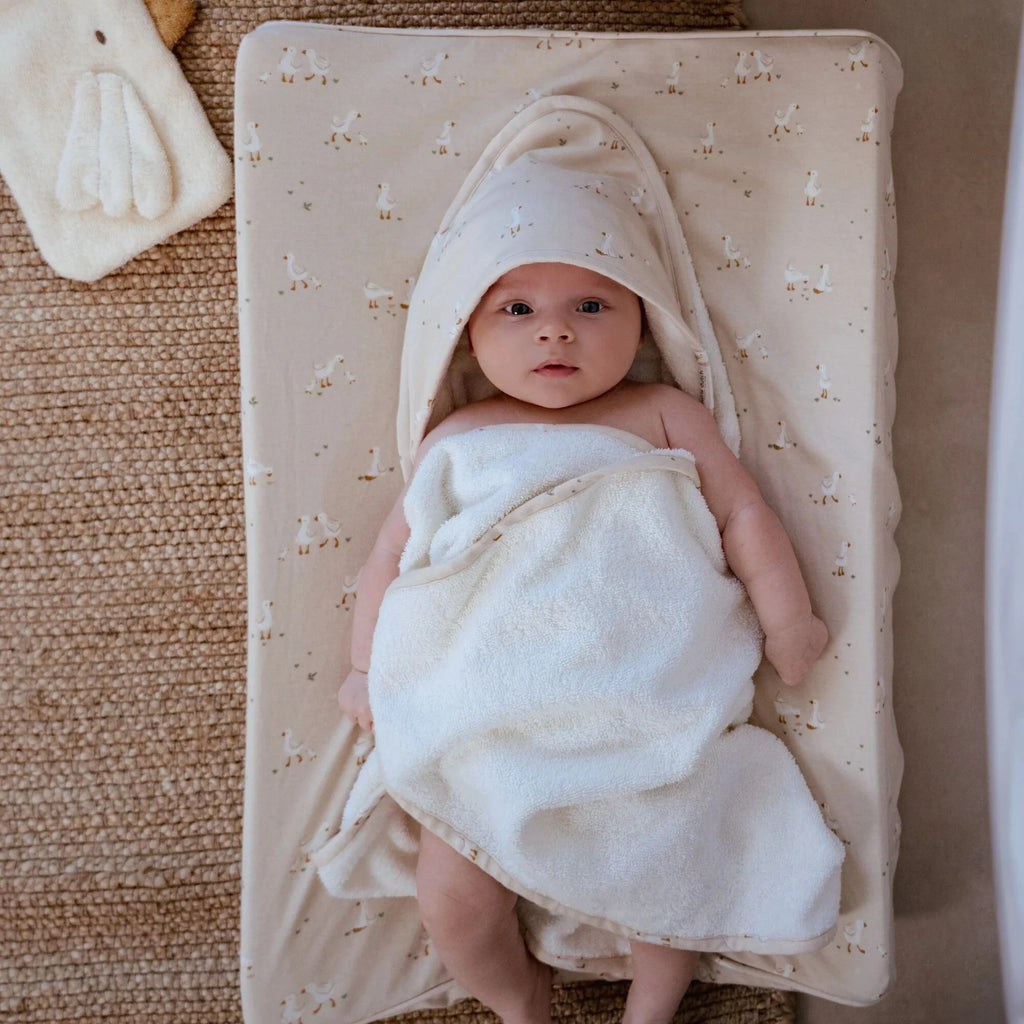 Aankleedkussenhoes - Beige - Newborn Naturals - Little Goose