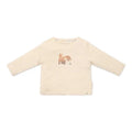 Shirt lange mouw - Zand - Forest Friends - Vosje