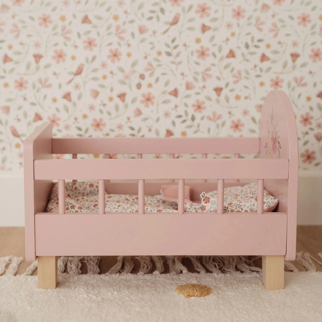 Houten poppenbedje - Roze - Essentials