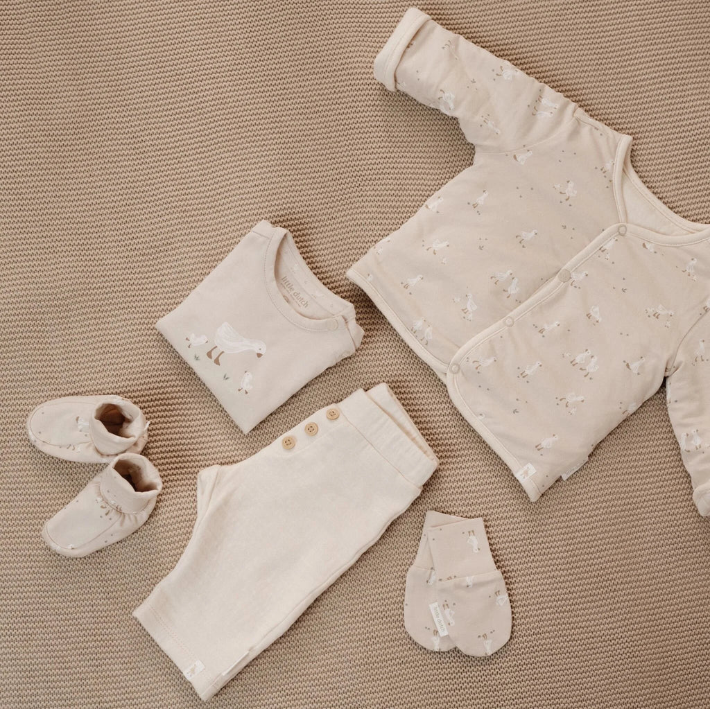 Slofjes - Zand - Newborn Naturals - Little Goose